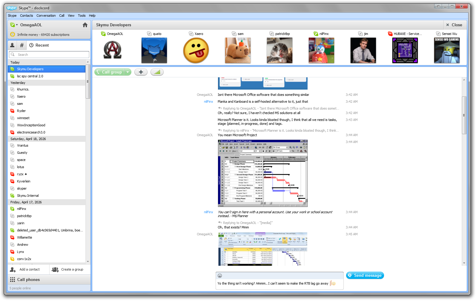 Screenshot of Skymu